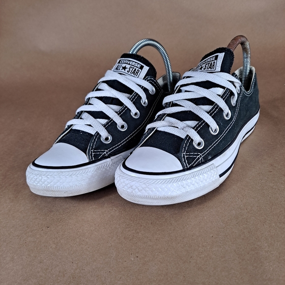 Converse All Star Low Top Chuck Taylor Black Shoes  Womens Sz 6 - Picture 4 of 10